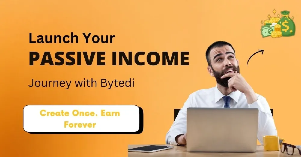CTA image to sell digital products on Bytedi for passive income